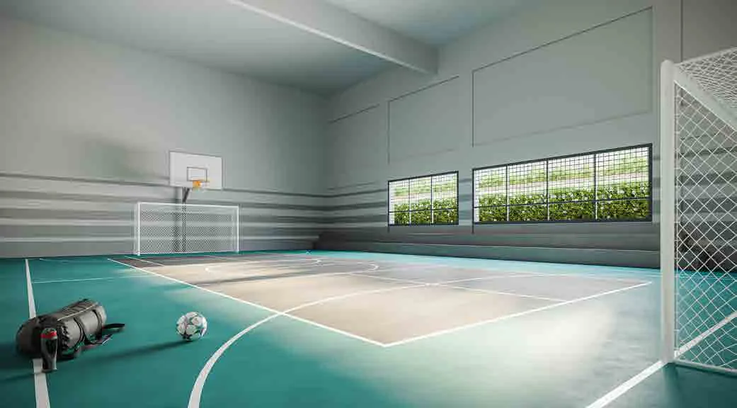 Quadra recreativa coberta